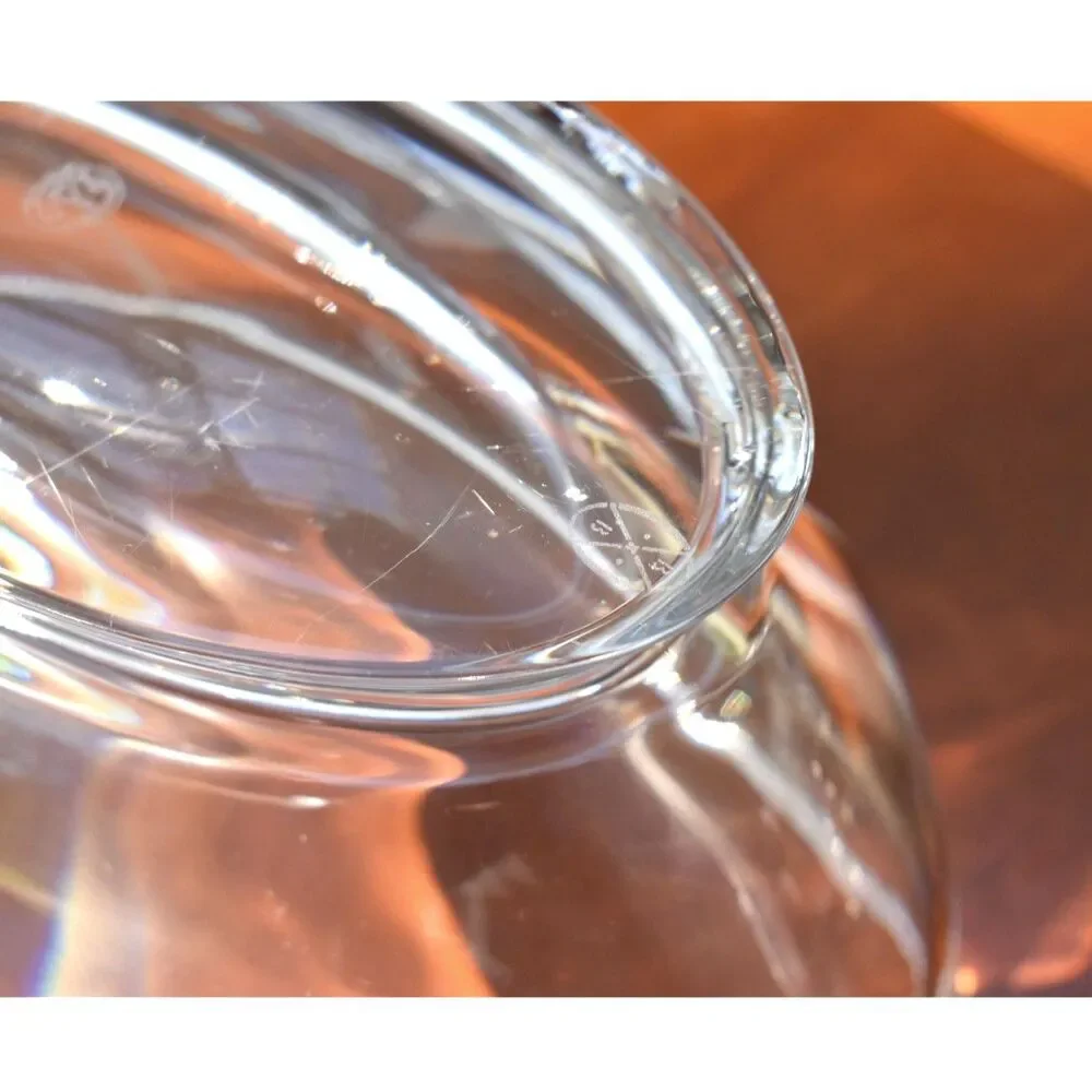 Vintage Baccarat Tranquility Oval Art Glass Crystal Bowl – Made in France